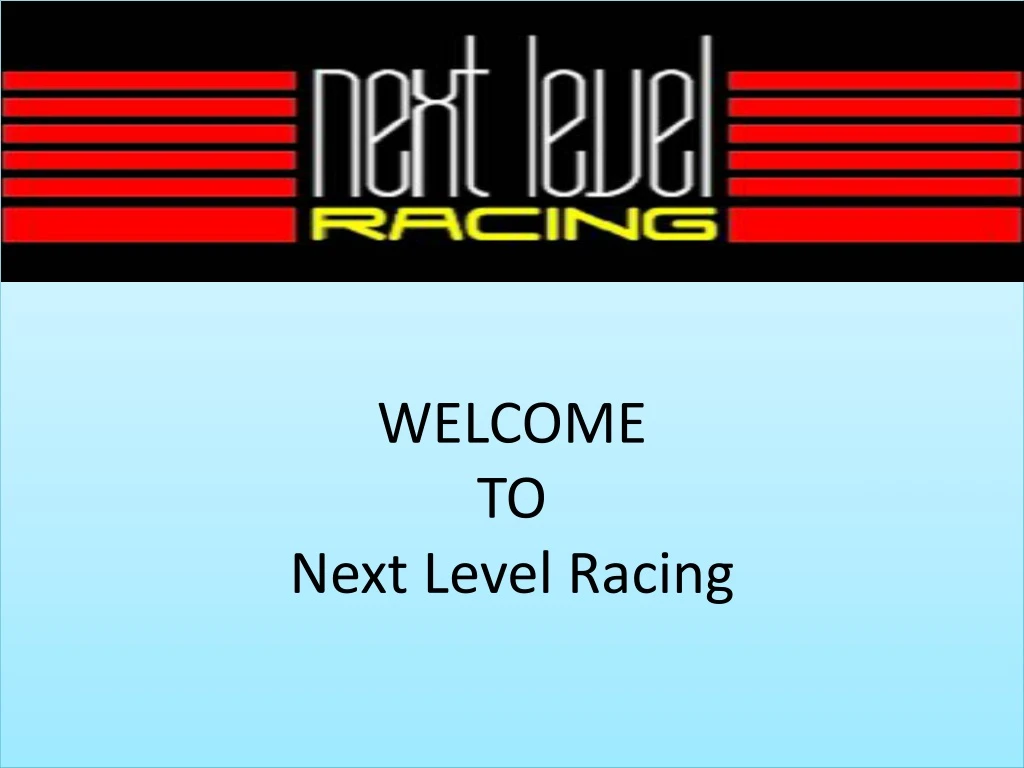 welcome to next level racing