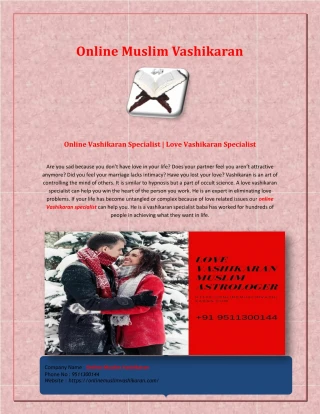 Vashikaran Specialist Baba | Online Vashikaran Specialist