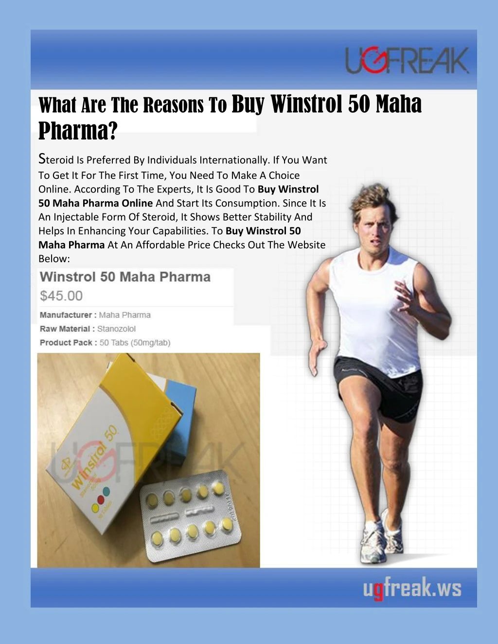 what are the reasons to buy winstrol 50 maha