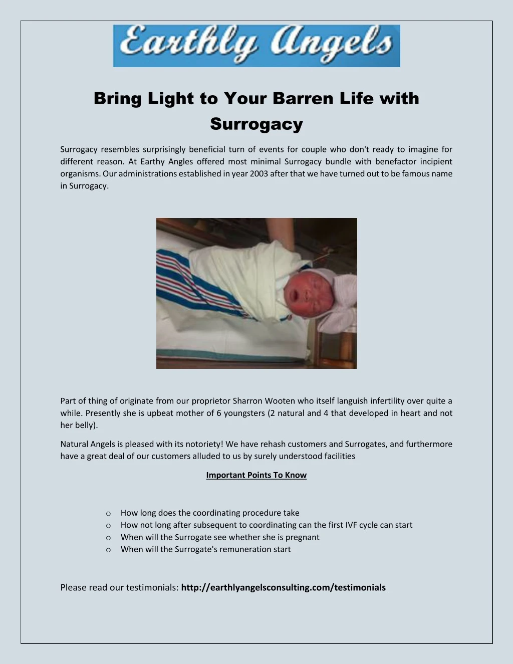 bring light to your barren life with surrogacy