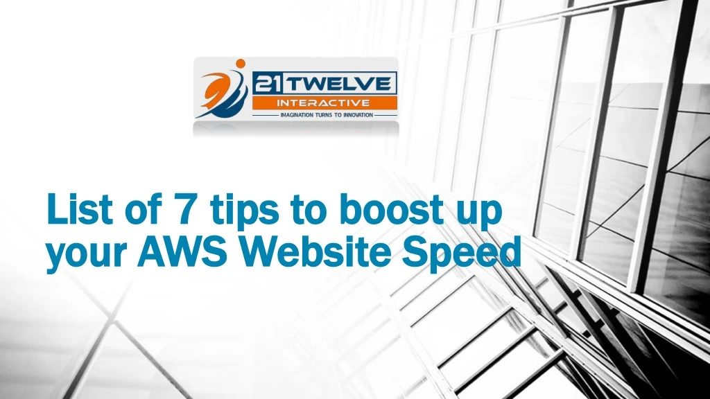 list of 7 tips to boost up your aws website speed