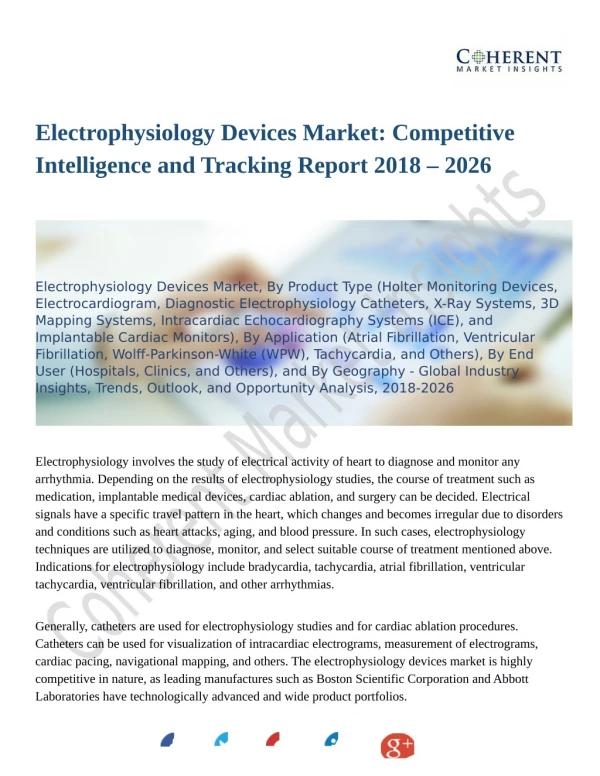 Electrophysiology Devices Market: Segmentation Application, Technology & Market Analysis Report 2018-2026