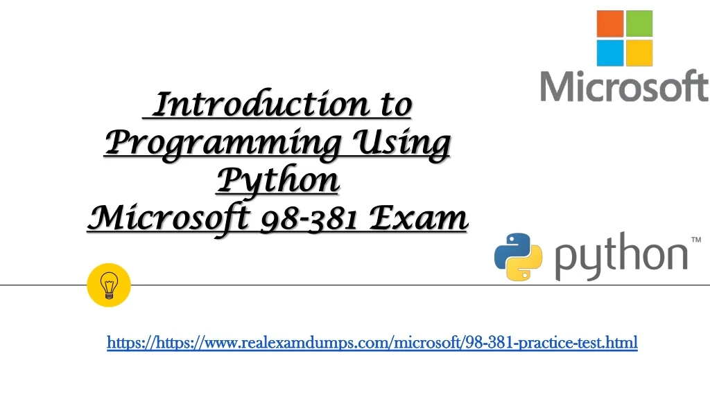 introduction to programming using python microsoft 98 381 exam
