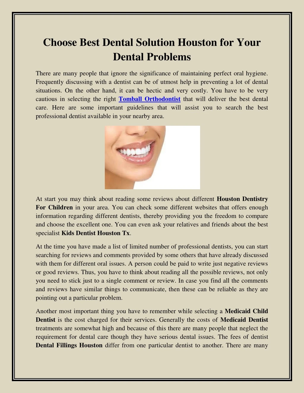 choose best dental solution houston for your