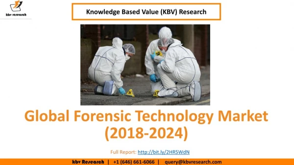 Global Forensic Technology Market- KBV Research