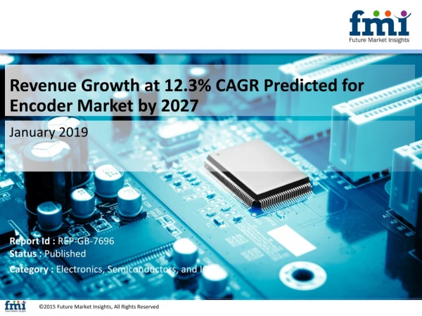 Excessive Growth Opportunities of 12.3% CAGR Estimated to be Experienced by Encoder Market During 2018-2027