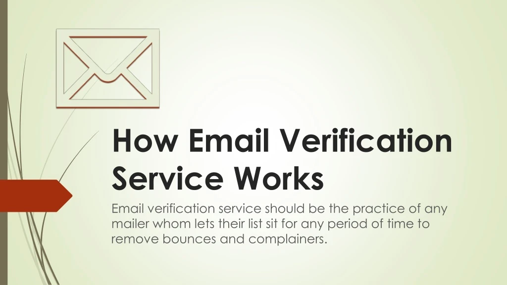 how email verification service works