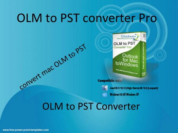 OLM to PST converter