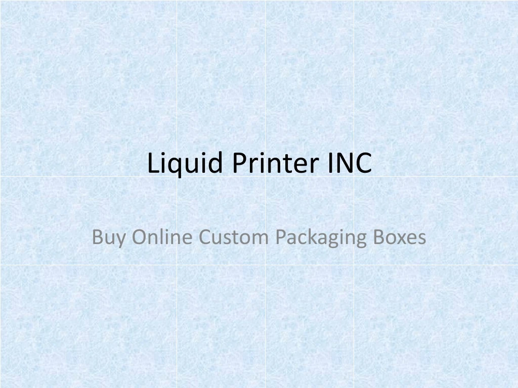 liquid printer inc