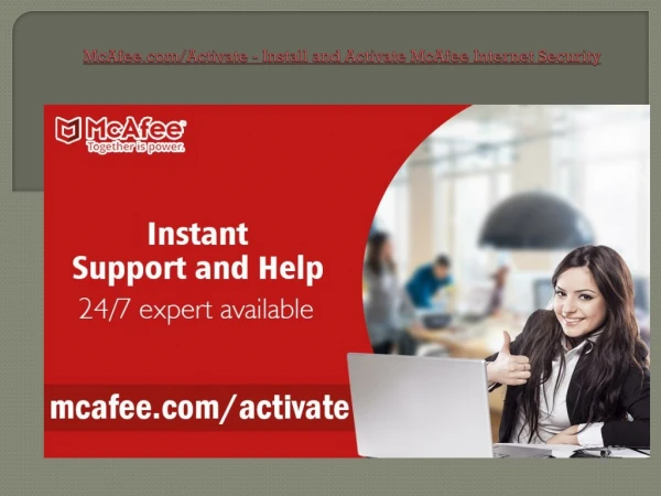 mcafee.com/activate - Install and Activate McAfee Internet Security