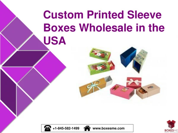 Custom Printed Sleeve Boxes Wholesale in the USA