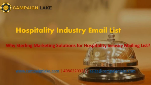 HOSPITALITY INDUSTRY EMAIL LIST
