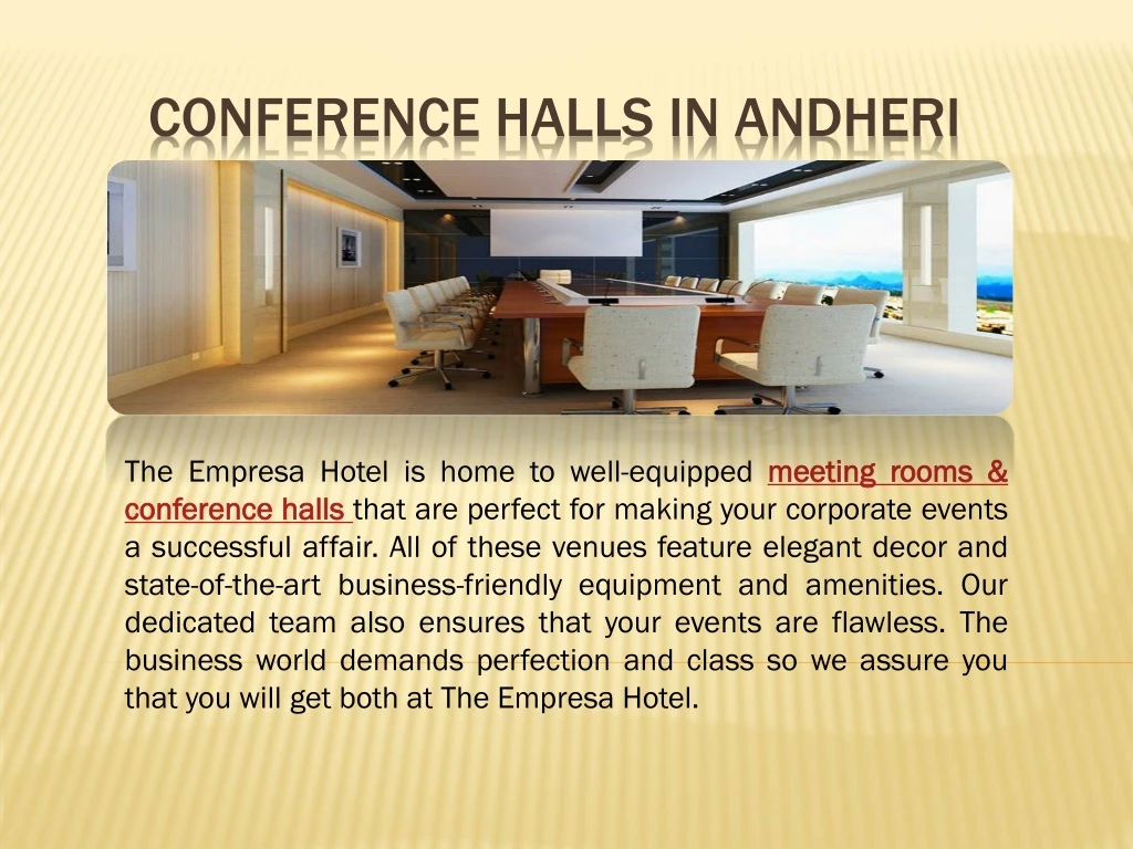 conference halls in andheri