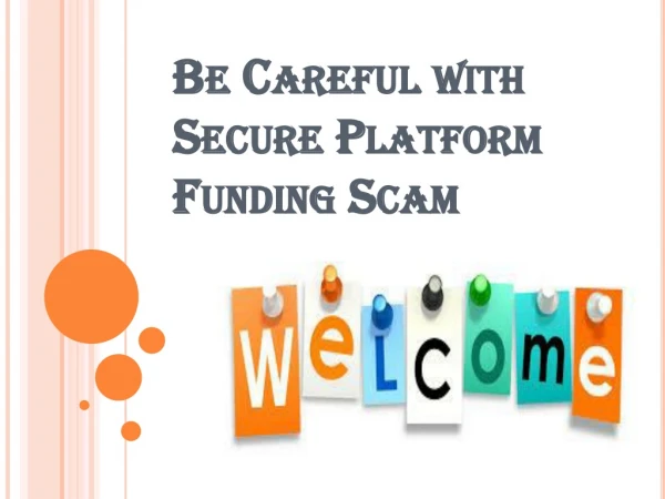 Company Which Cheat Others For the Sake of BG/SBLC- Secure Platform Funding