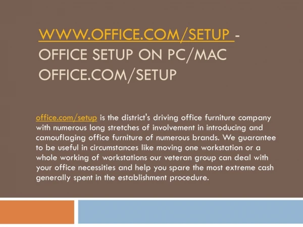 www office com setup office setup on pc mac office com setup