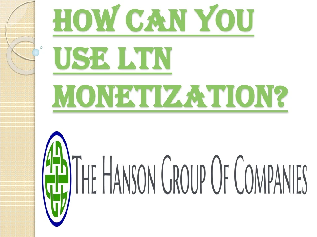 how can you use ltn monetization