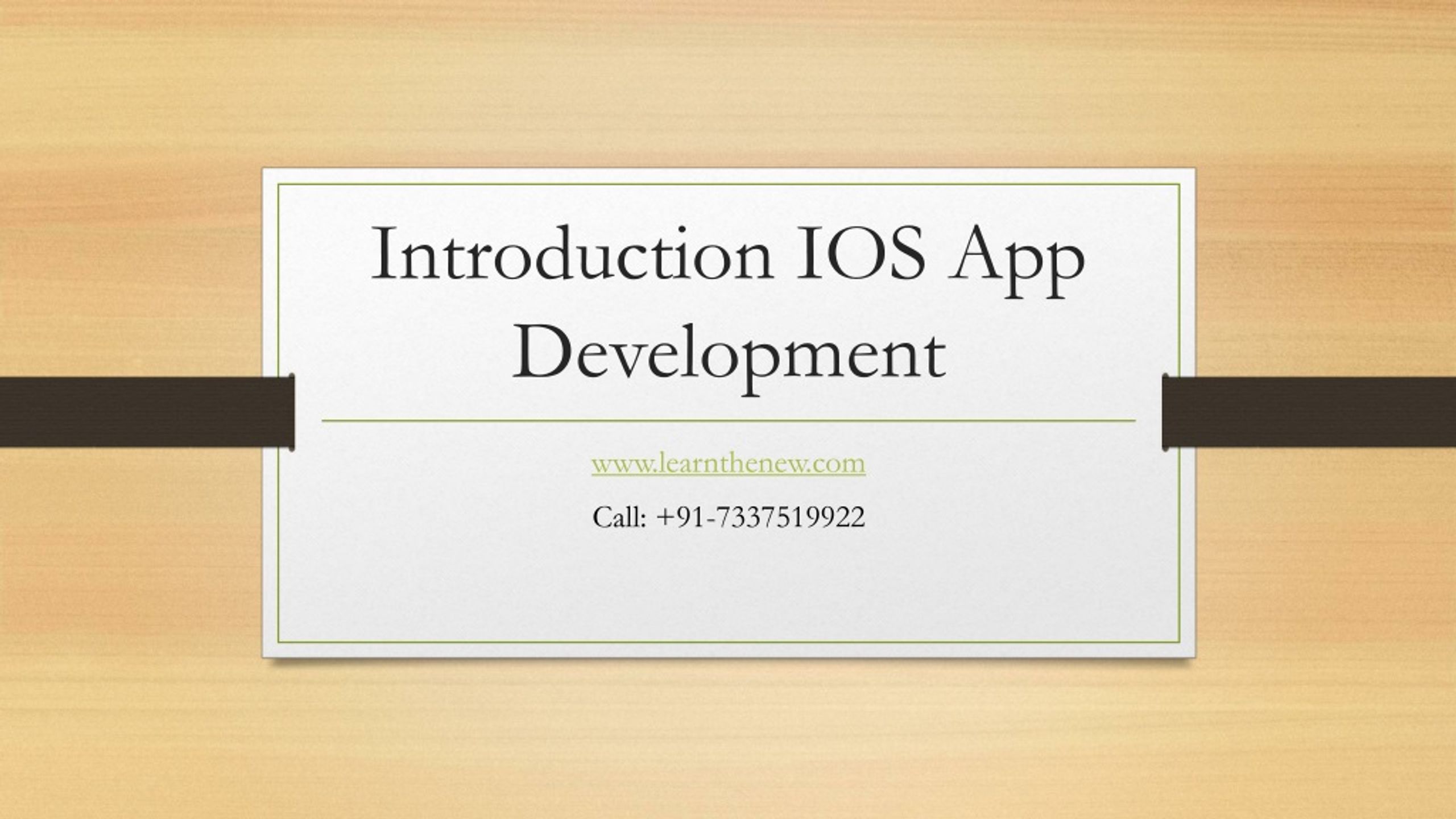 Ios Introduction Powerpoint PPT - Introduction To IOS APP Developer PowerPoint Presentation, free ...