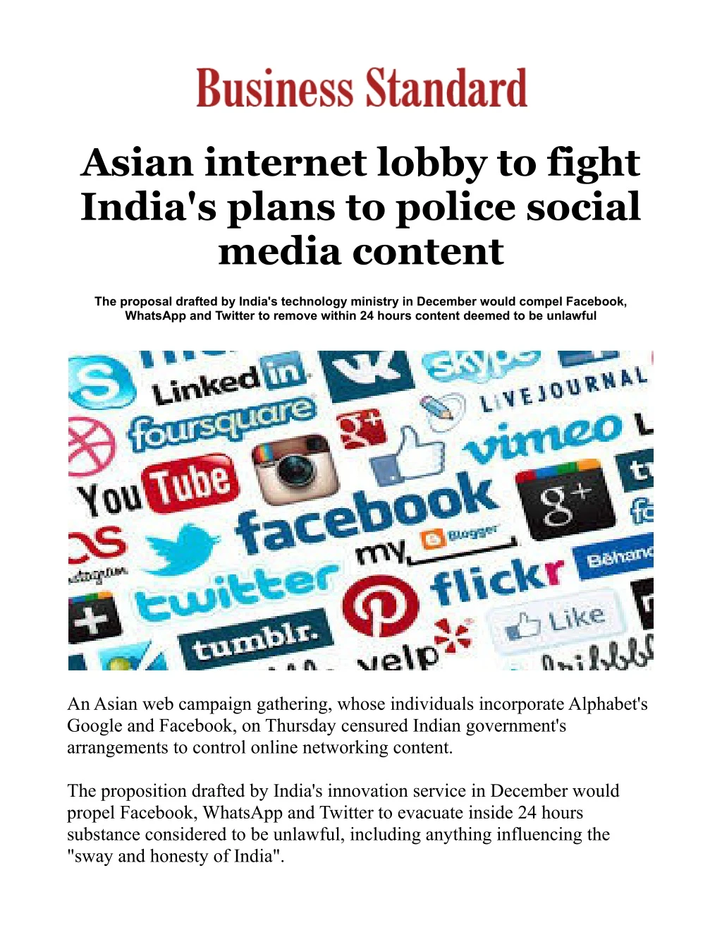 asian internet lobby to fight india s plans