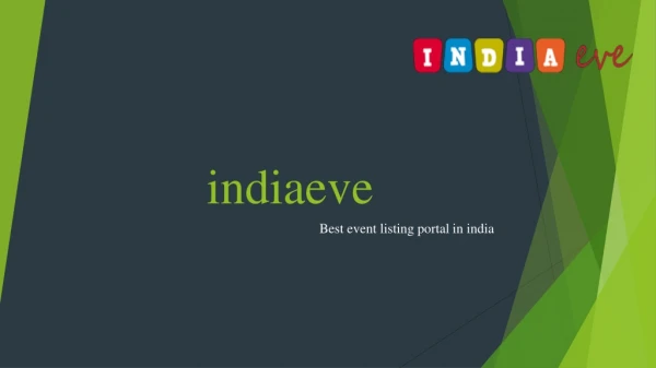 indiaeve-events listing portal in india