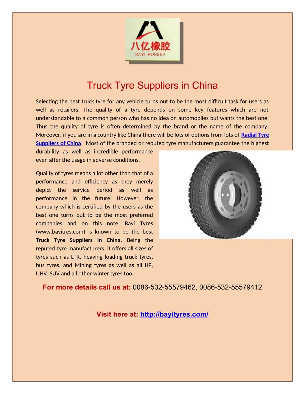 truck tyre suppliers in china