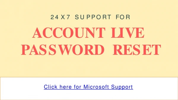 How to reset microsoft account password