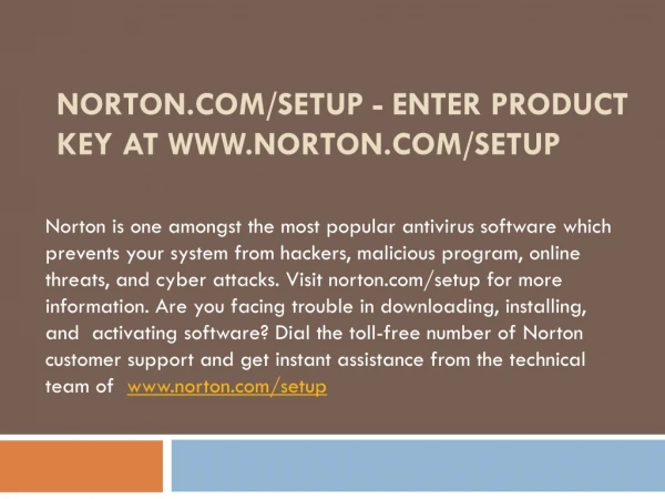 norton com setup enter product key at www norton com setup