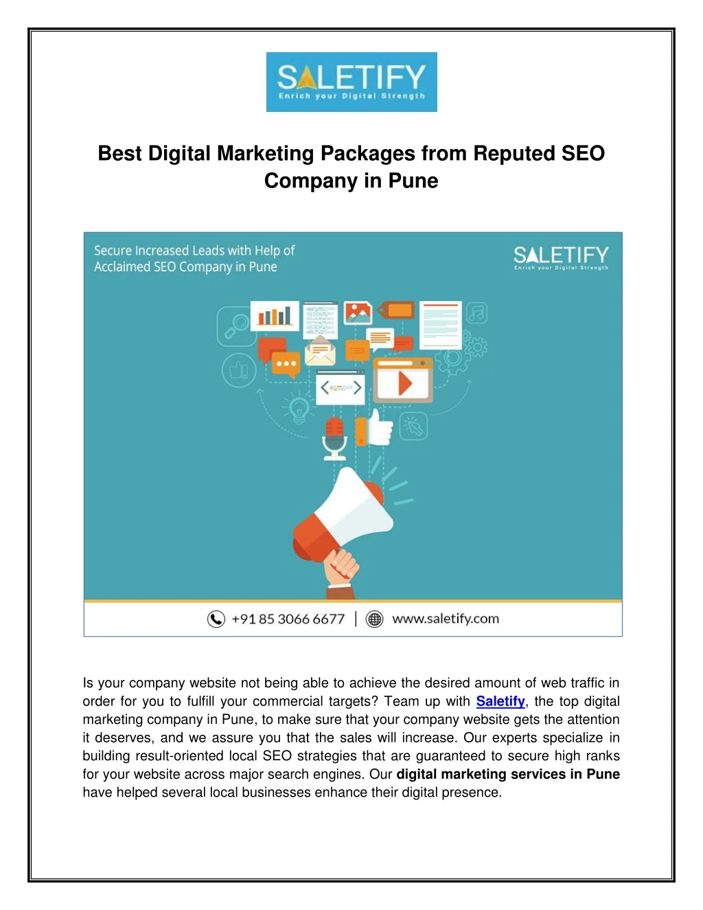 best digital marketing packages from reputed
