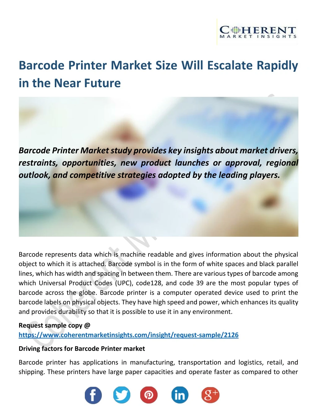 barcode printer market size will escalate rapidly
