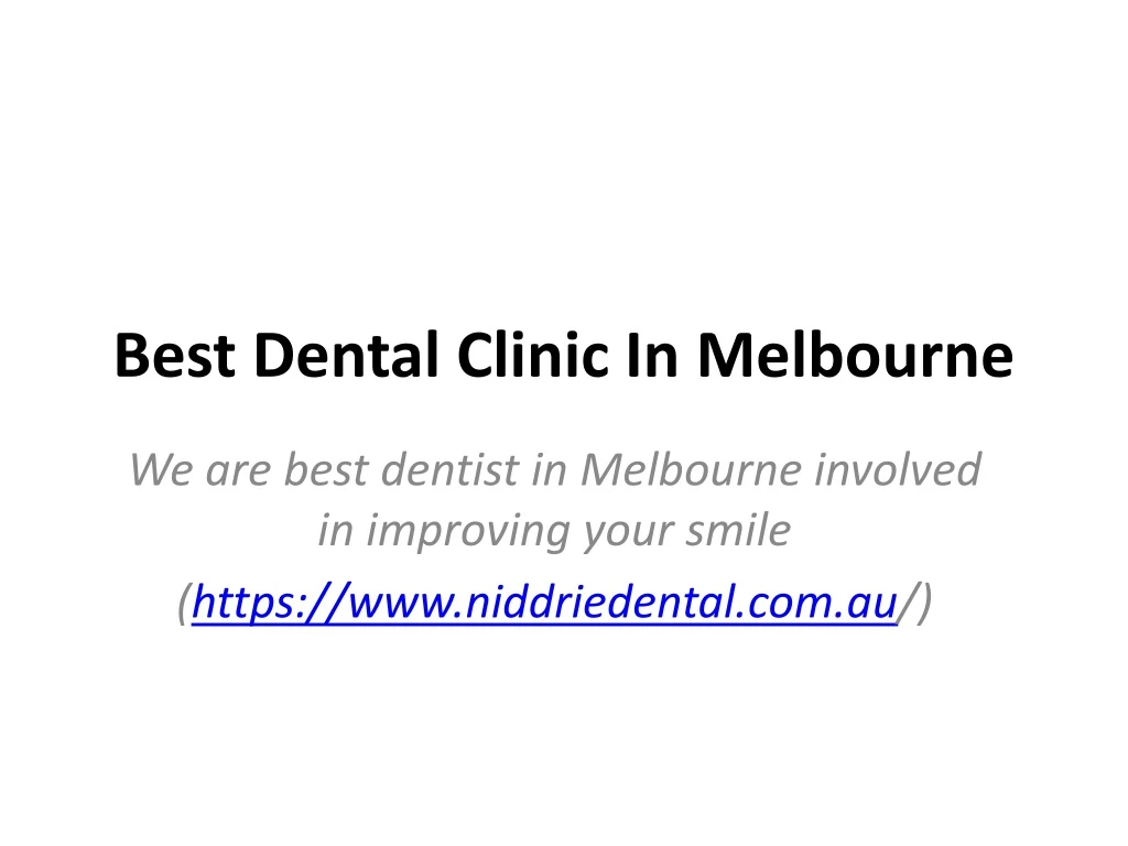 best dental clinic in melbourne