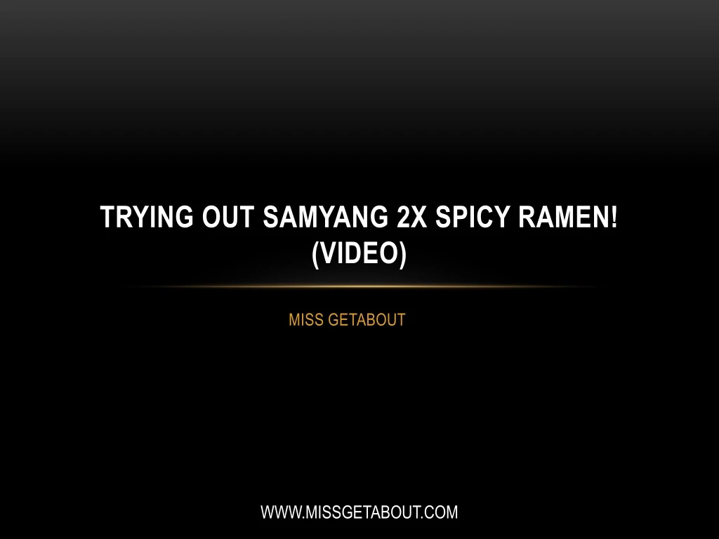 trying out samyang 2x spicy ramen video