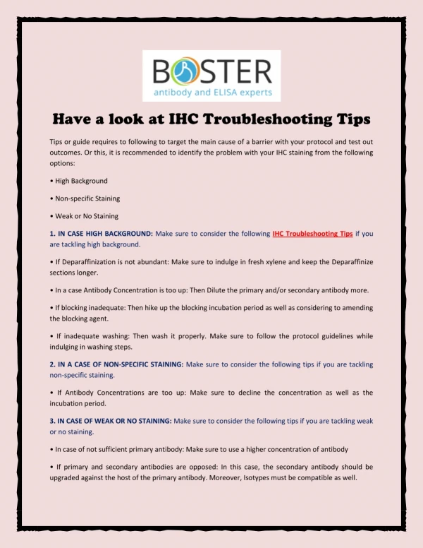 Have a look at IHC Troubleshooting Tips