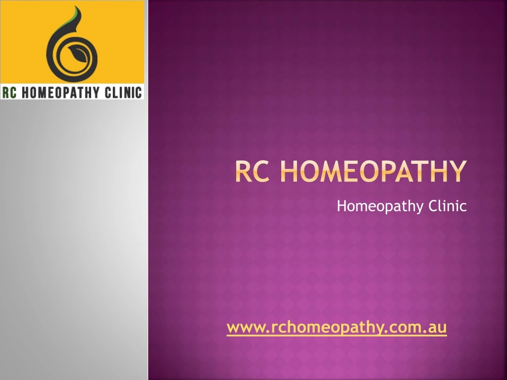 rc homeopathy
