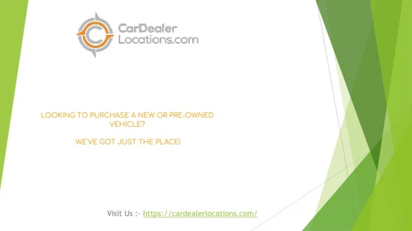 Find Authorised Car Dealers Near You | Car Dealer Location
