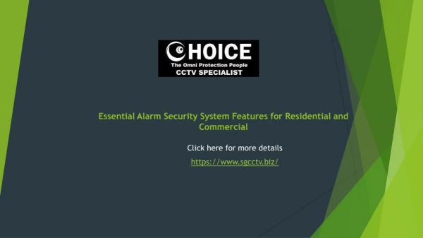 Essential Alarm Security System Features for Residential and Commercial