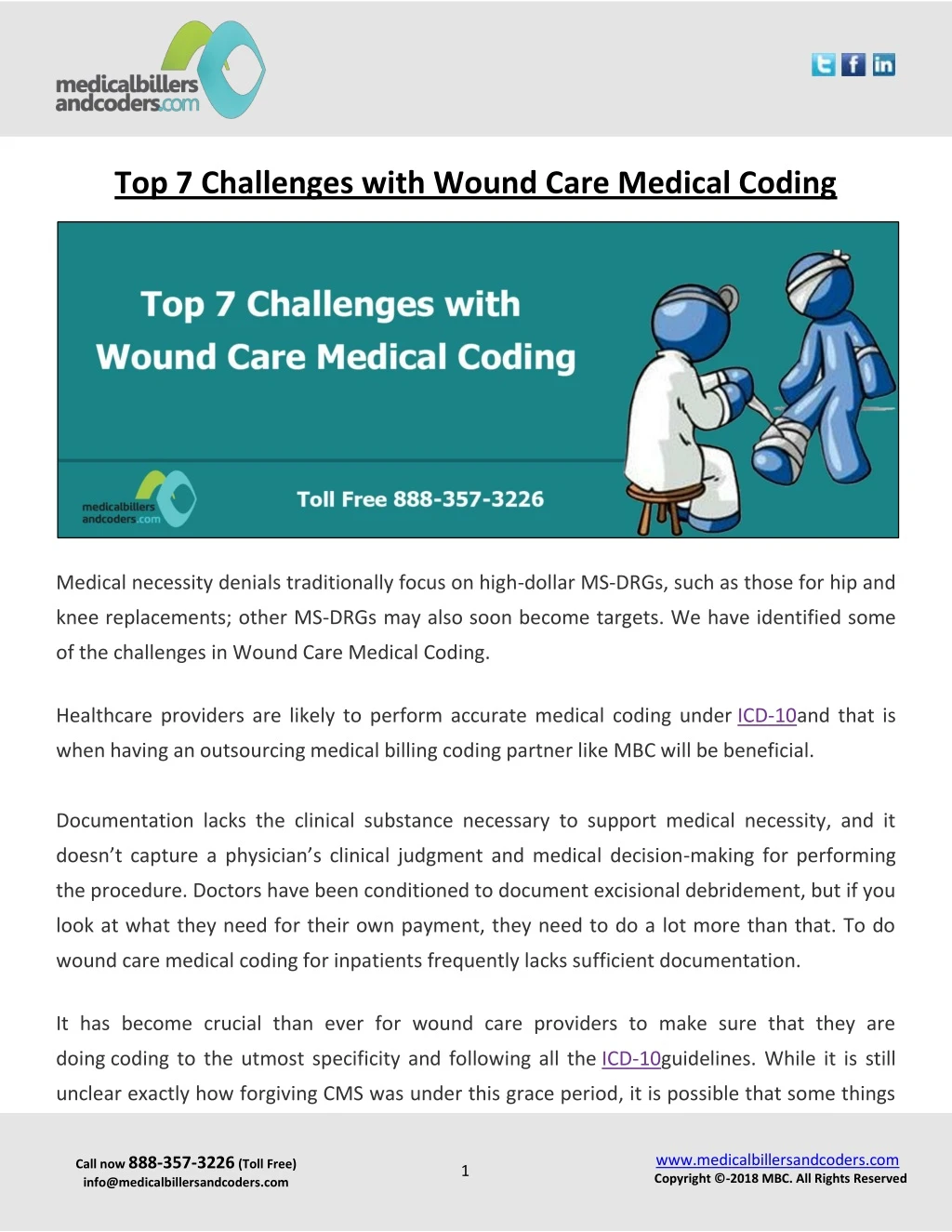 top 7 challenges with wound care medical coding
