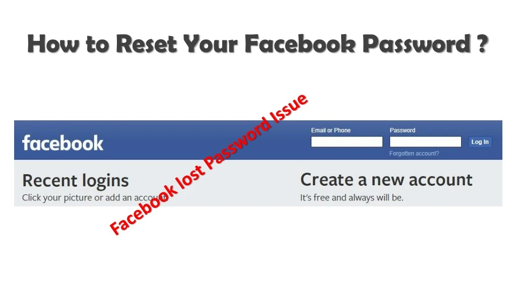 how to reset y our facebook password