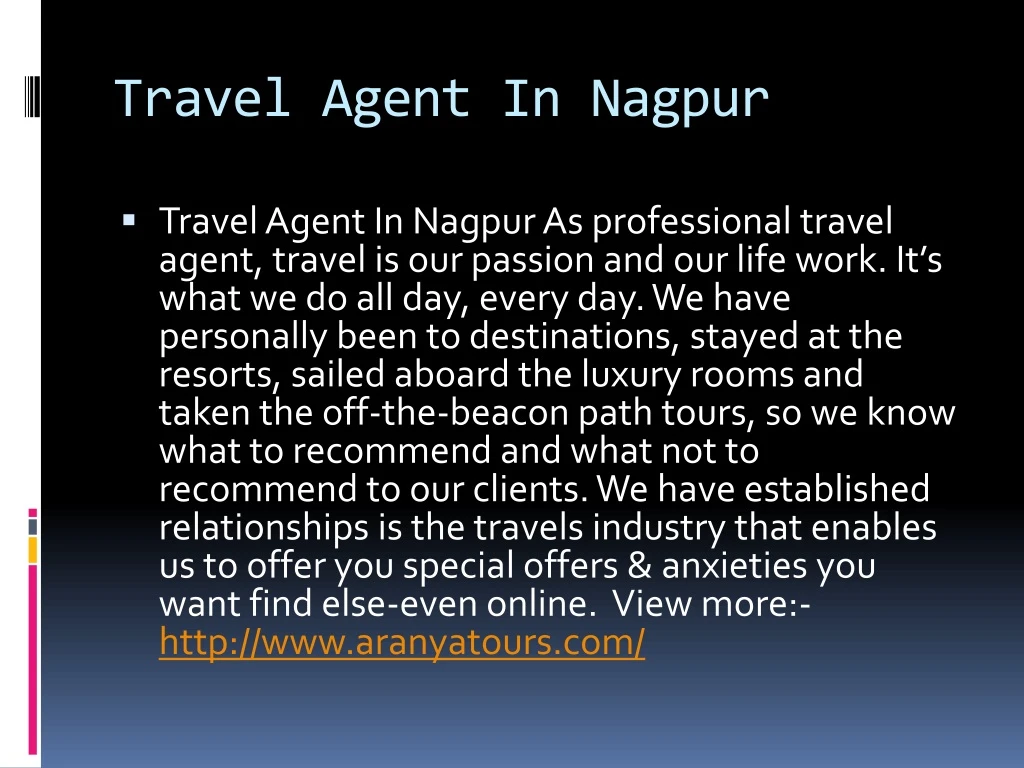 travel agent in nagpur