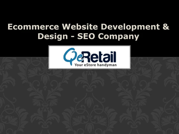 Custom Ecommerce Website Design and Development Services