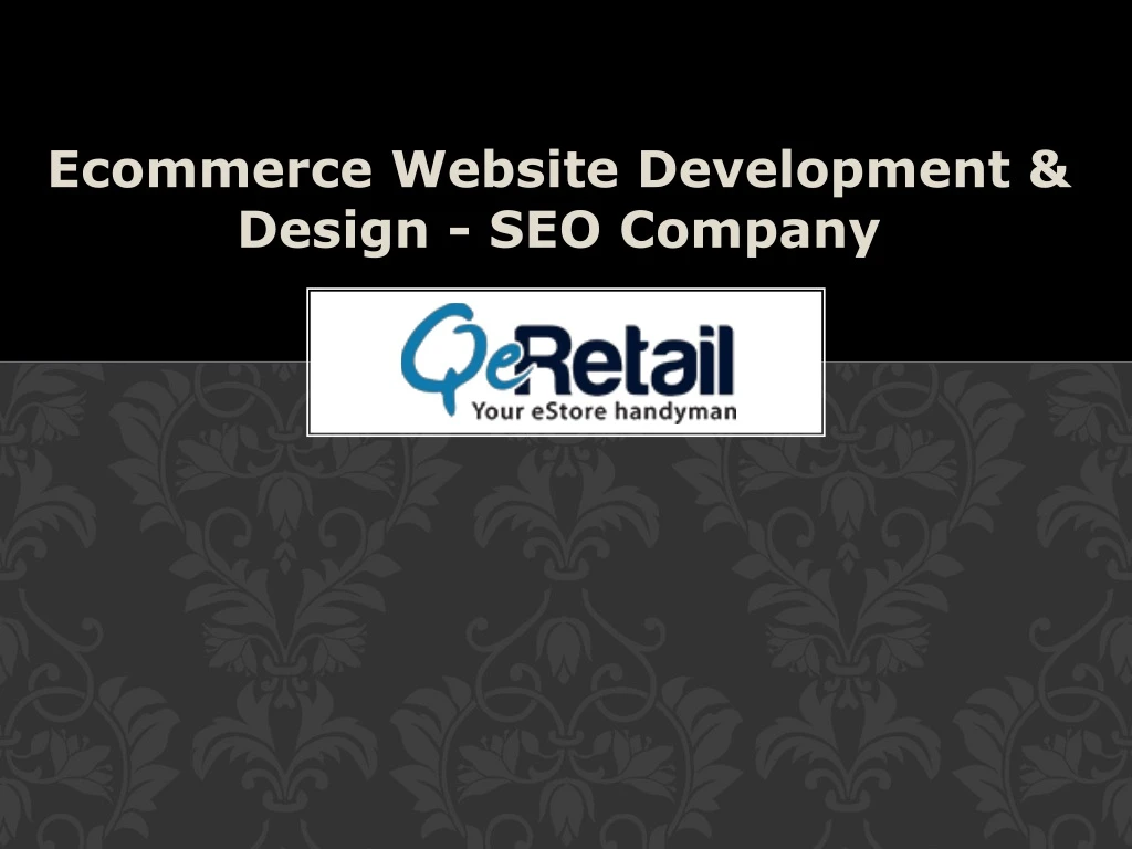 ecommerce website development design seo company