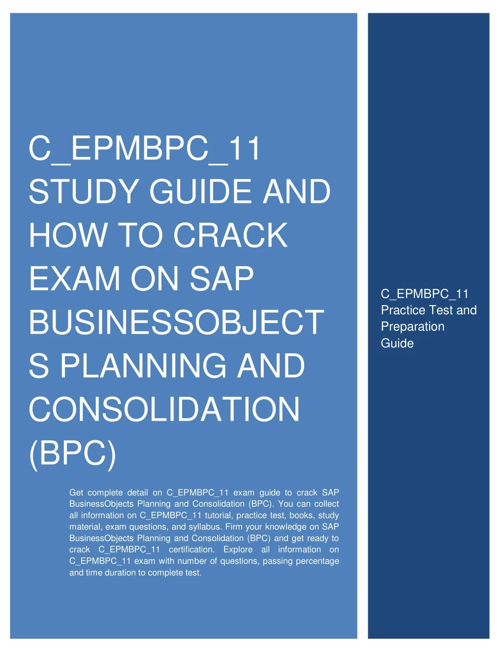 c epmbpc 11 study guide and how to crack exam