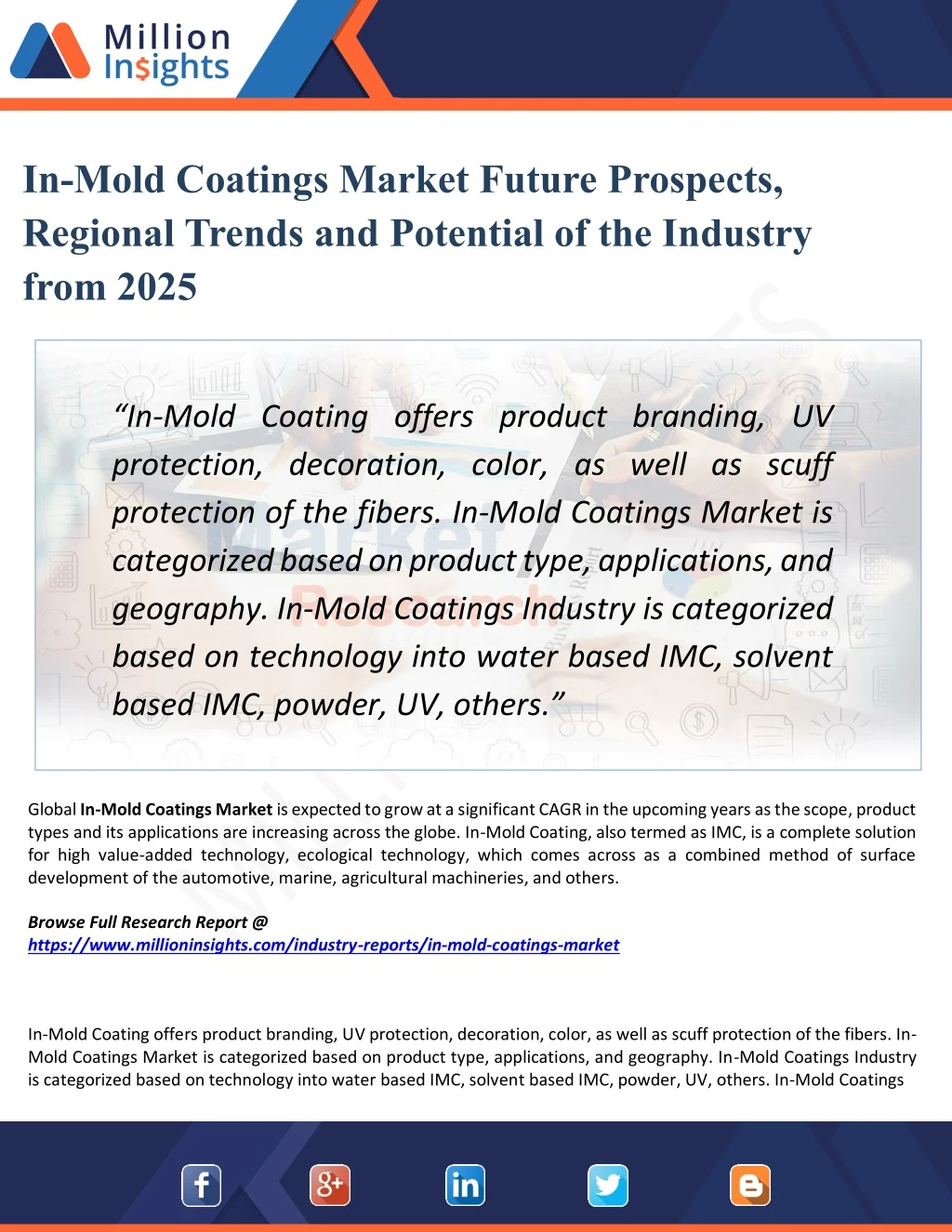 in mold coatings market future prospects regional