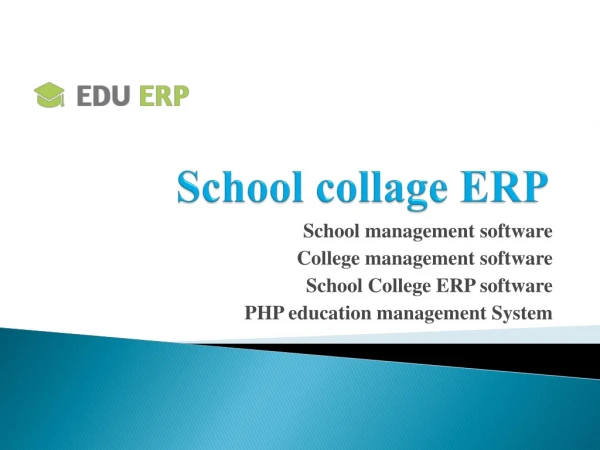 School College ERP software | PHP education management system