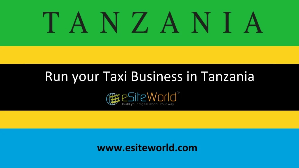 run your taxi business in tanzania