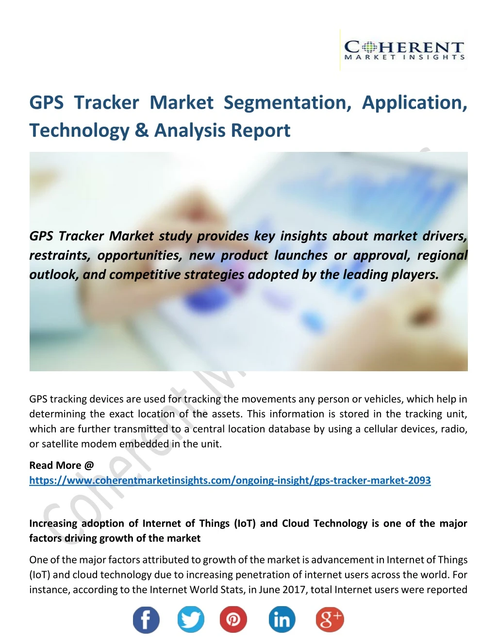 gps tracker market segmentation application