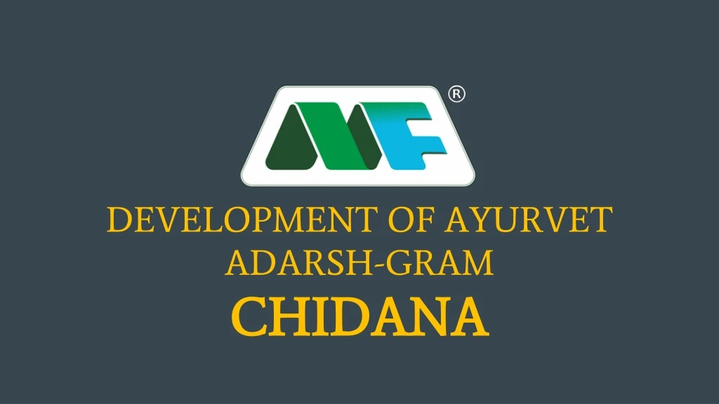 development of ayurvet adarsh gram chidana