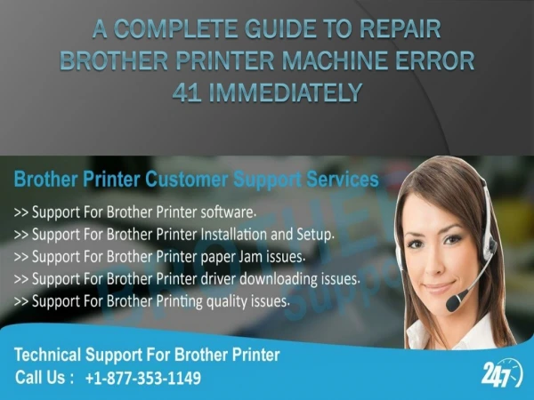 A Complete Guide to Repair Brother Printer Machine Error 41 Immediately