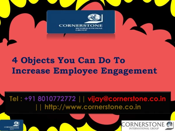 4 Objects You Can Do To Increase Employee Engagement