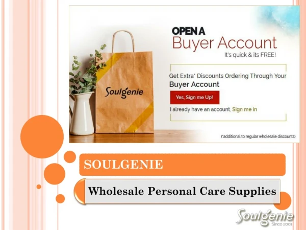 SOULGENIE-Wholesale Personal Care Supplies