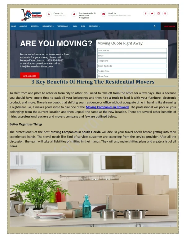 Are you looking for Office Movers company?