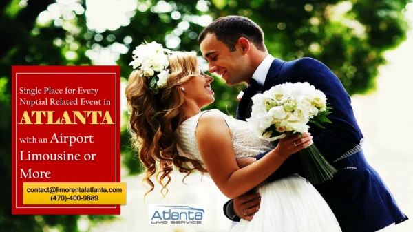 Single Place for Every Nuptial Related Event in Atlanta with an Airport Limo